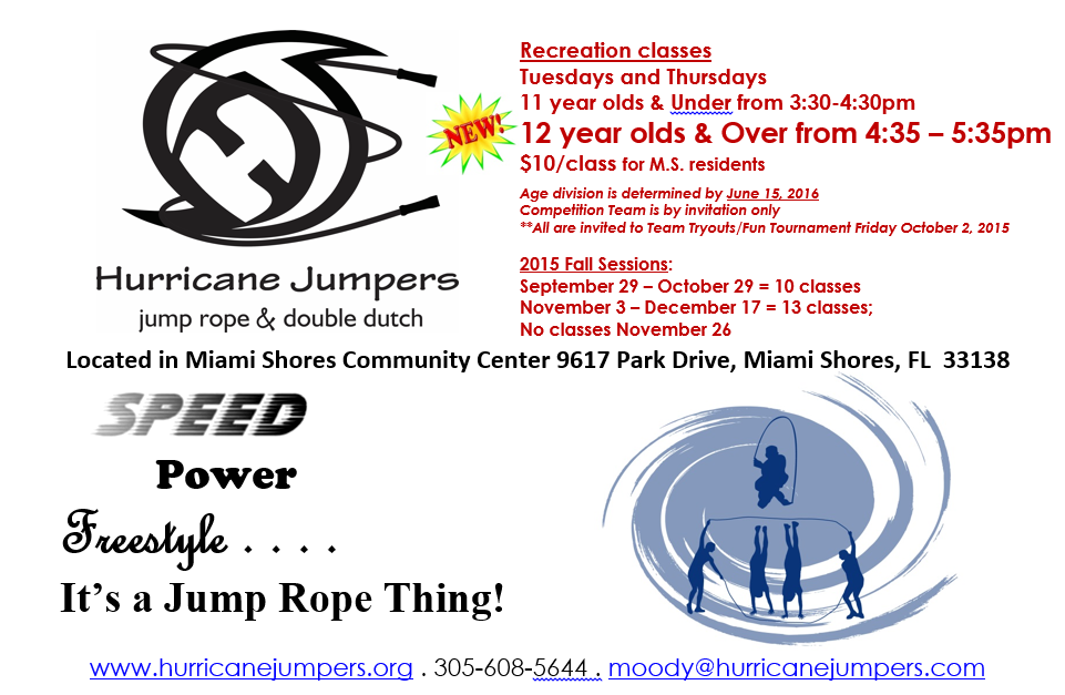 2015 Fall Session Classes (11 yrs old and under) - 10 Classes @ Miami Shores Community Center | Miami Shores | Florida | United States